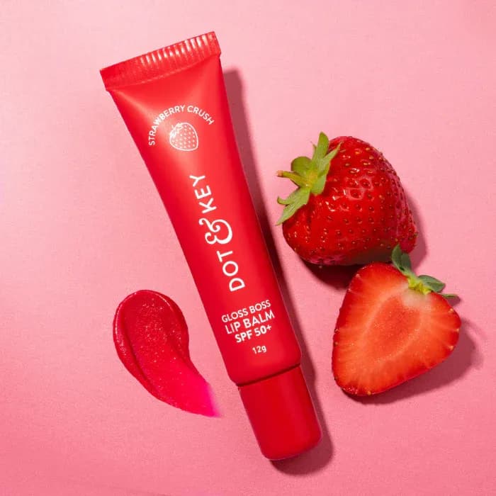 Dot & Key Vitamin C + E Lip Balm with SPF 50 | STRAWBERRY CRUSH 12g